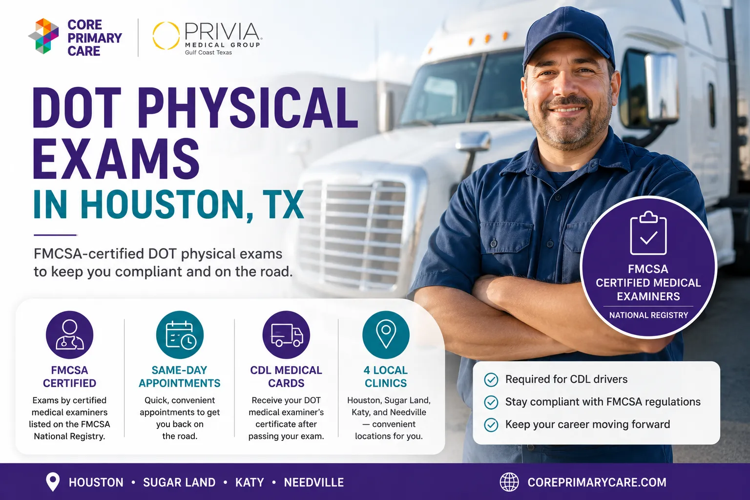 DOT Physical Exam in Houston, TX